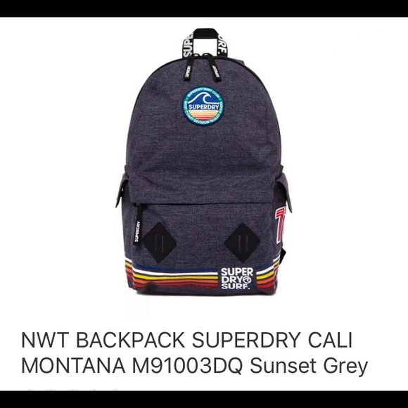 Superdry Other - Superdry Cali Montana gray backpack,NWT!!